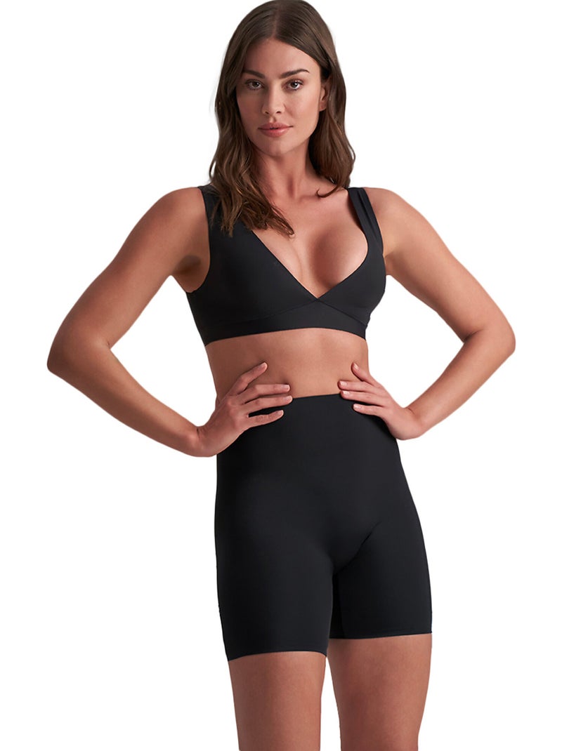 Panty short hauteur moyenne invisible Noir - Kiabi