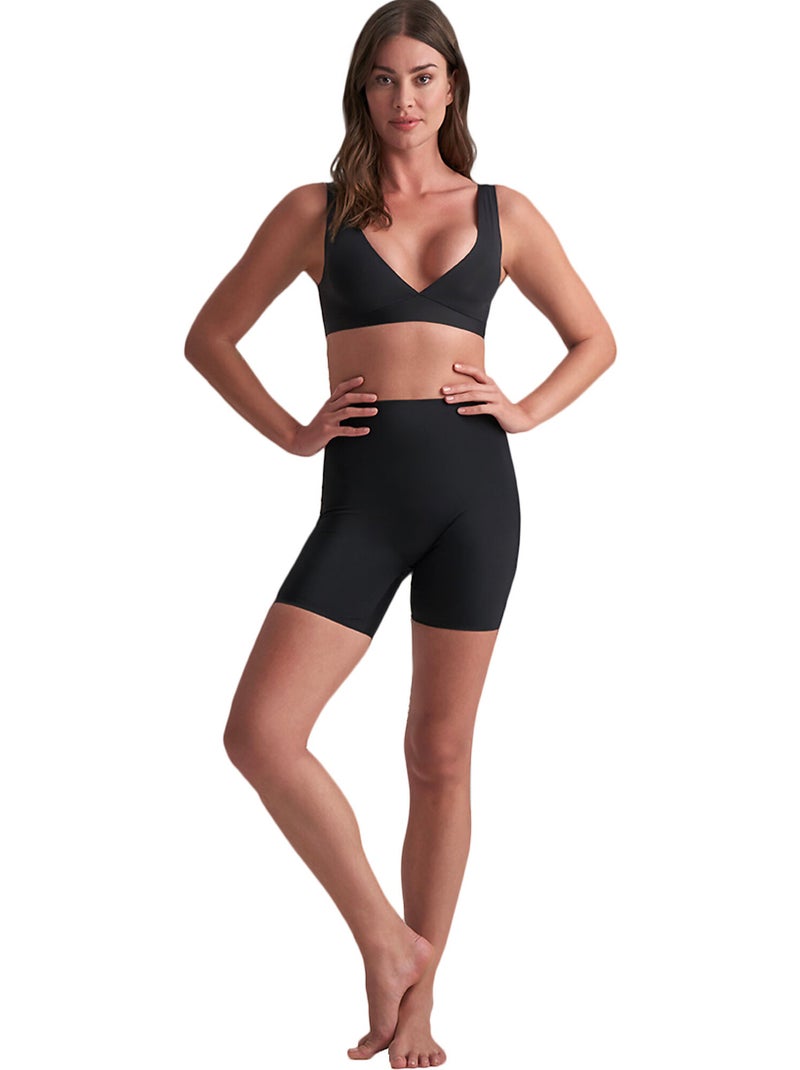 Panty short hauteur moyenne invisible Noir - Kiabi