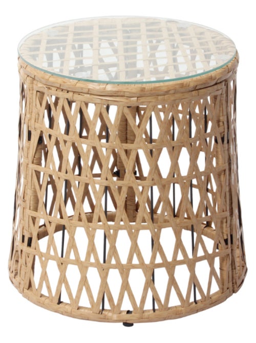 PAPASAN Salon de jardin 2 fauteuils et 1 table - Kiabi