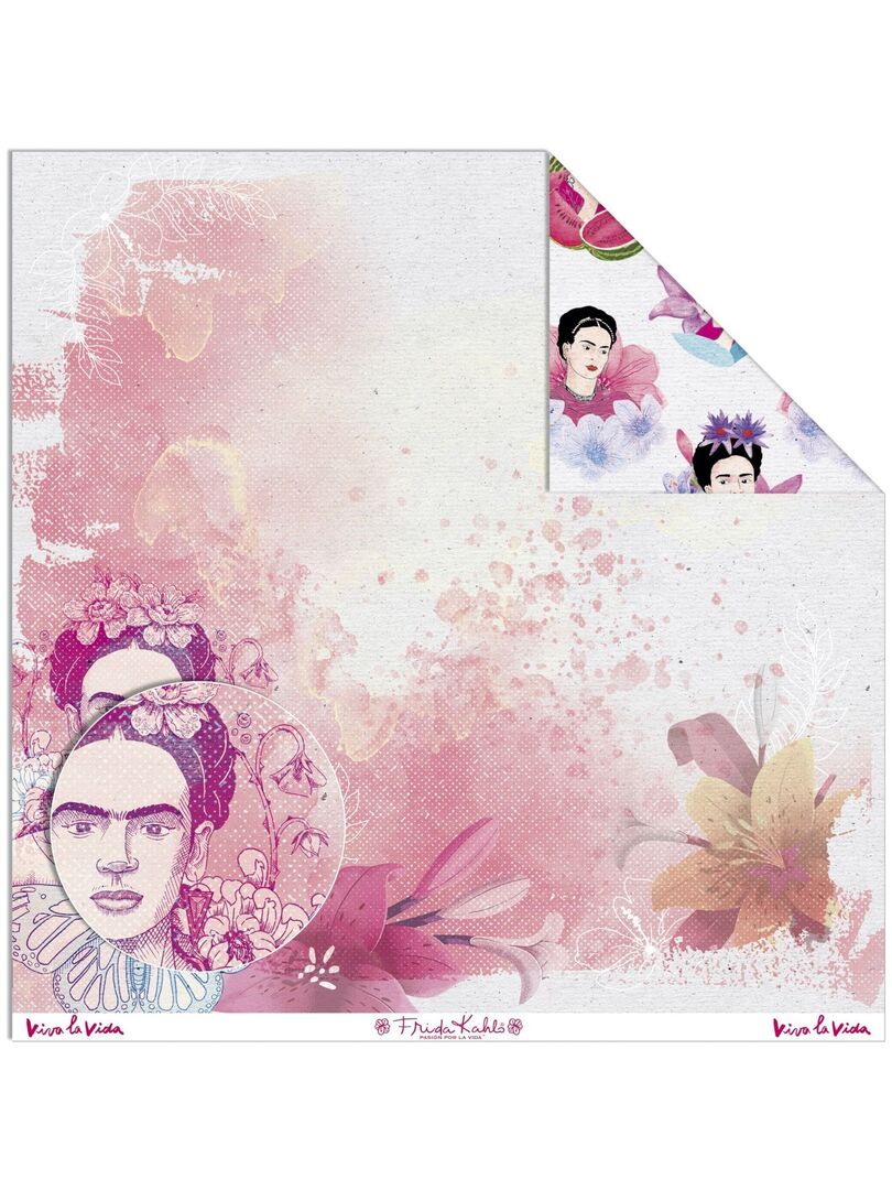 Papier créatif Frida Kahlo - portraits Frida N/A - Kiabi