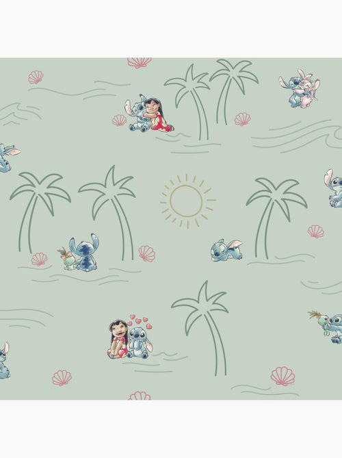 Papier peint  - disney lilo and stitch beach love - rouleau: 53 x 1005 cm - Kiabi