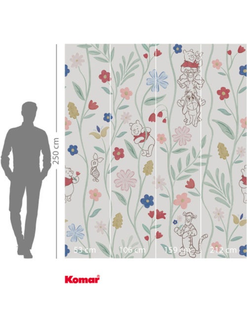Papier peint  - Disney Winnie l'ourson Blossom Friends - Rouleau: 212 x 250 cm - Kiabi