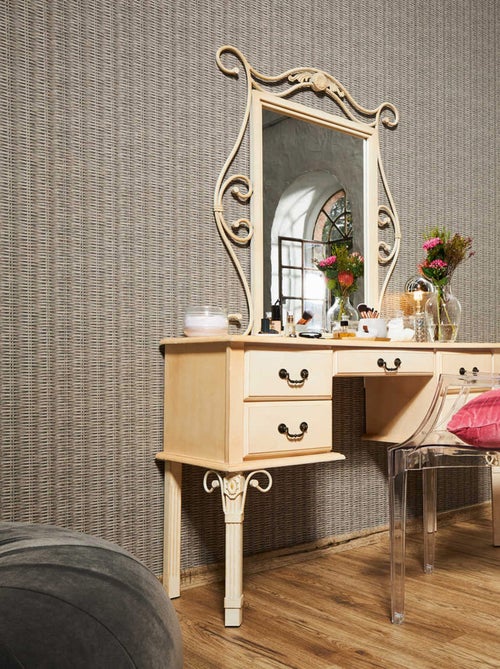 Papier peint  - Effet  tressé - Kiabi