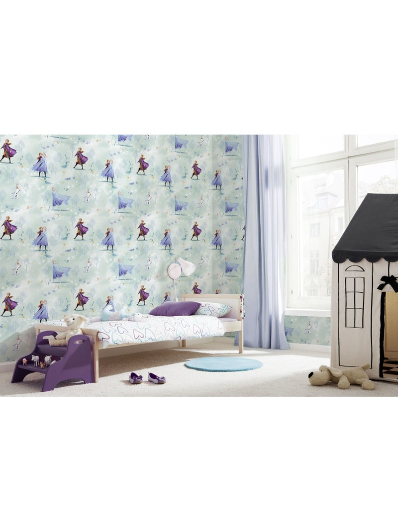 Papier peint  - frozen fresh breeze - rouleau: 53 x 1005 cm Multicolore - Kiabi