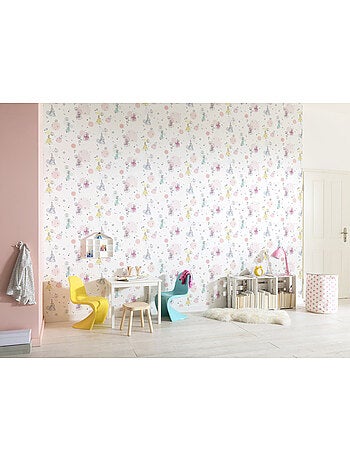 Papier peint - princess pretty pastel - rouleau: 53 x 1005 cm