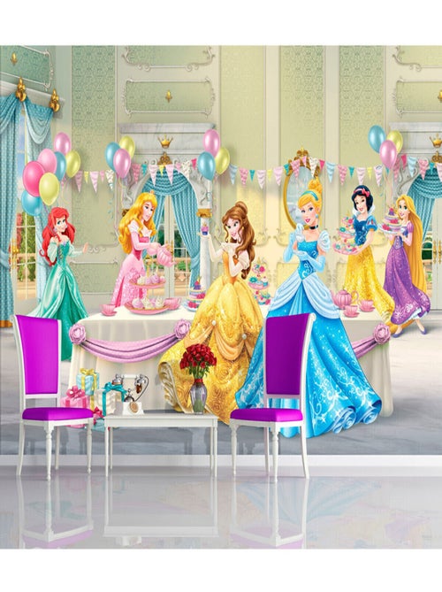 Papier peint Anniversaire Princesse Disney 360X254 CM - Kiabi