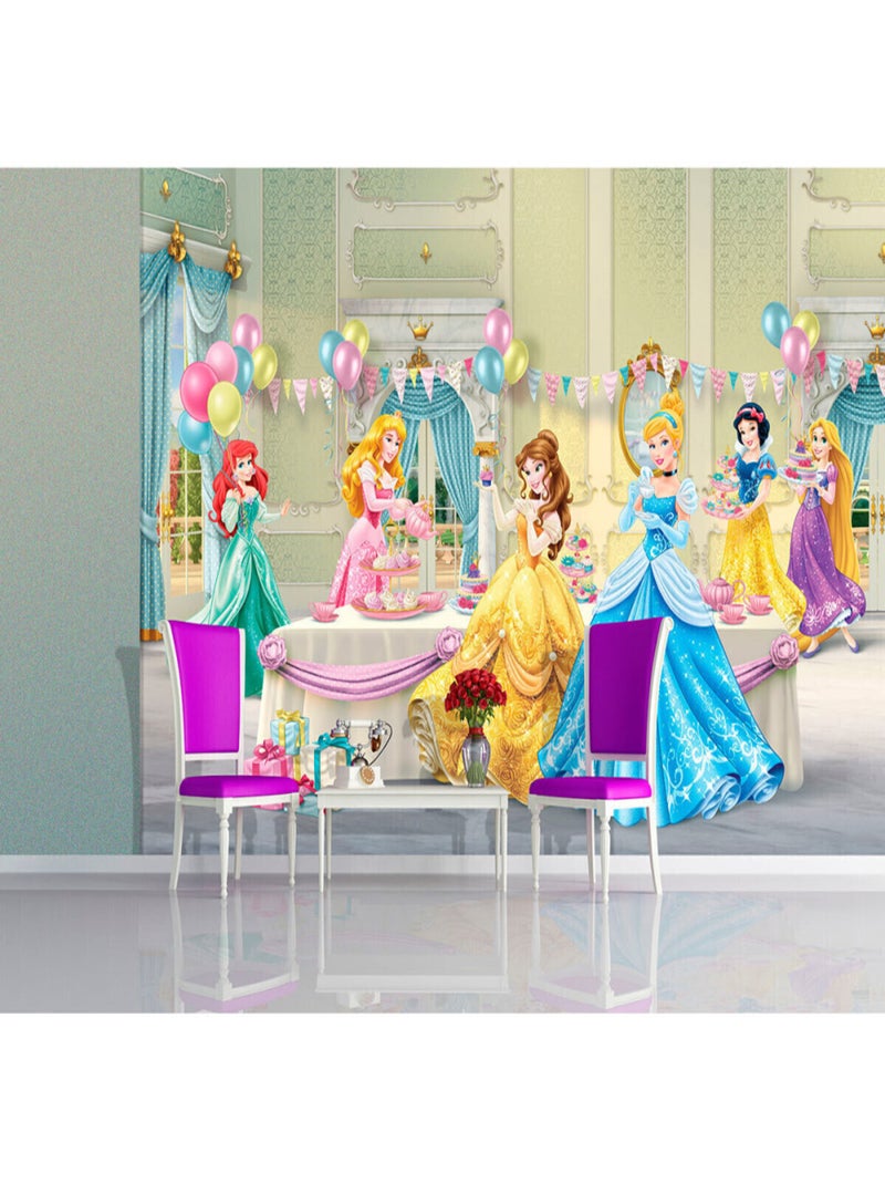 Papier peint Anniversaire Princesse Disney 360X254 CM Multicolore - Kiabi