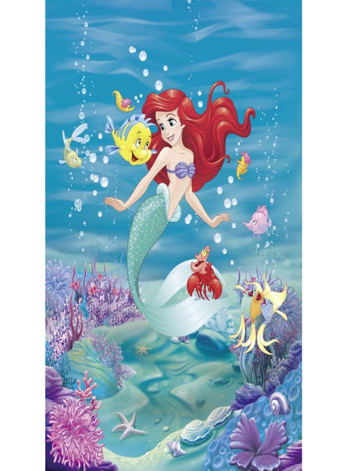 Papier peint Ariel La Petite Sirène et ses amis Disney 184X254 CM - Kiabi