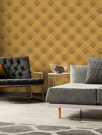 Papier peint art déco carré