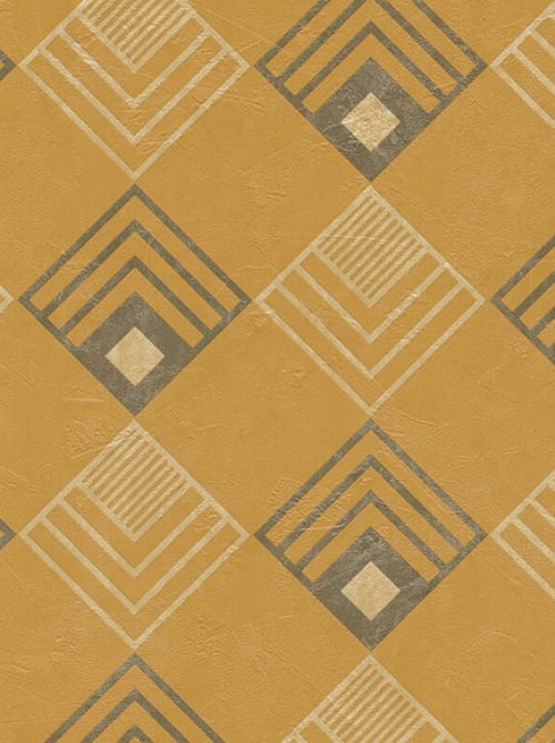 Papier peint art déco carré - Kiabi