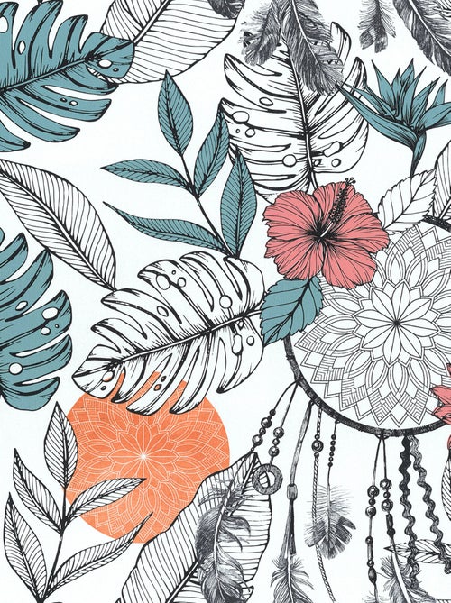 Papier peint attrape rêves - Kiabi