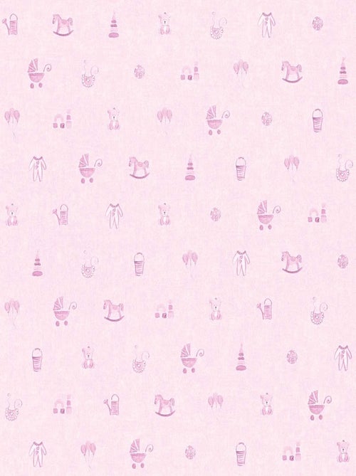 Papier Peint Bébé "Petits Jouets" - Kiabi