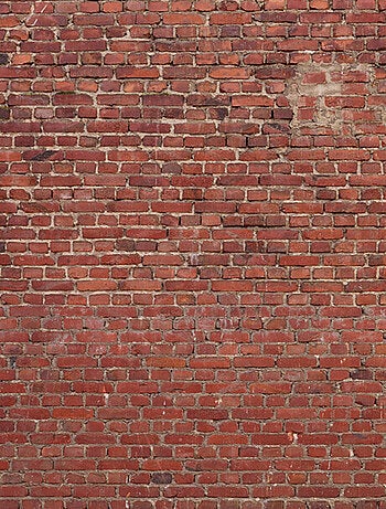 Papier peint brique rouge panoramique
