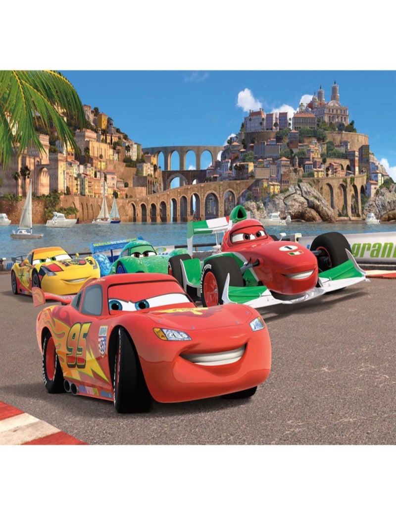 Papier peint Cars Panorama Disney 360X254 CM Multicolore - Kiabi