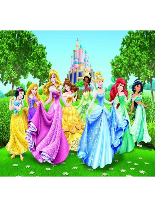 Papier peint Château et Princesses Disney 360X254 CM - Kiabi