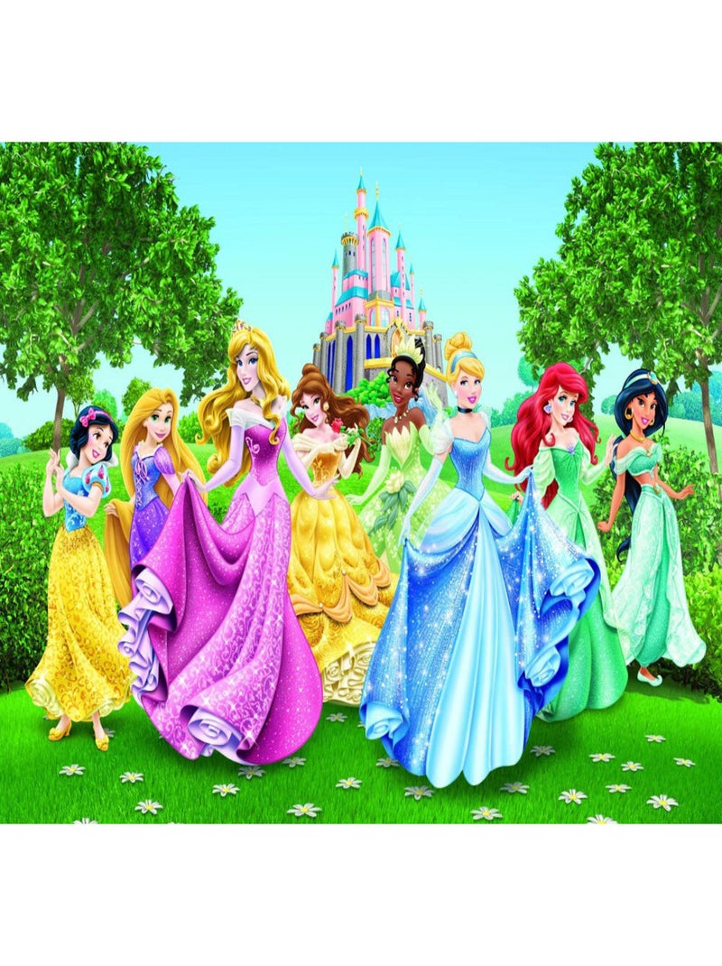 Papier peint Château et Princesses Disney 360X254 CM Multicolore - Kiabi