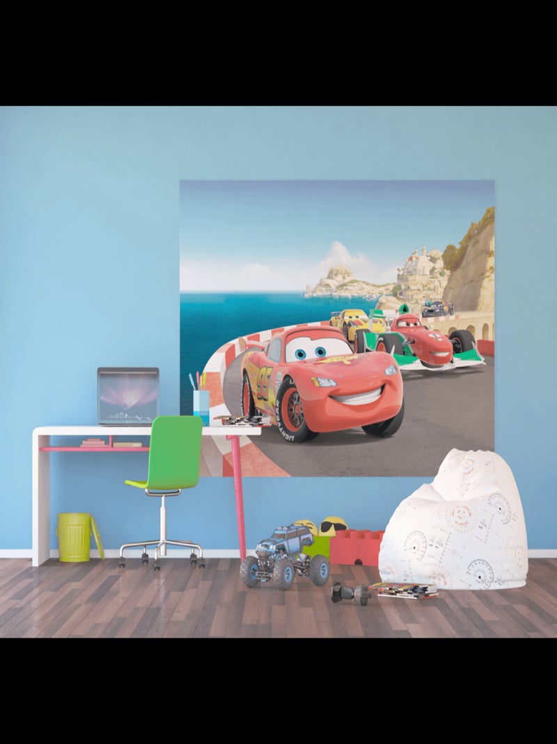 Papier peint  Disney Cars 252X182 cm Multicolore - Kiabi