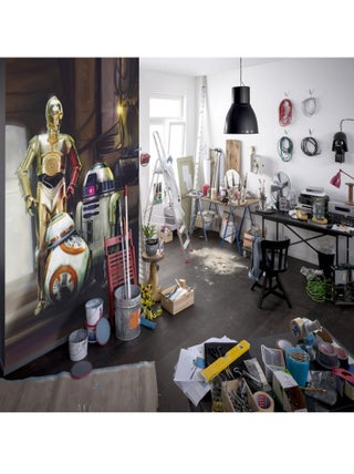 Papier Peint droïde Star Wars Le Réveil de la Force les 3 robots C3PO, R2D2 et BB-8 taille 254X184 C