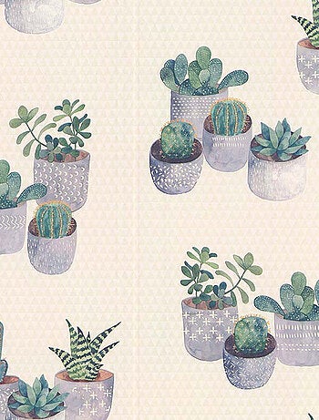 Papier peint en relief cactus