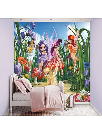 Papier peint enfant Fées magiques 305X244 CM Walltastic