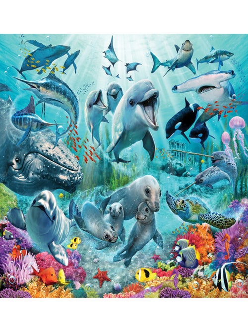 Papier peint enfant monde sous-marin Walltastic 305X244 CM - Kiabi