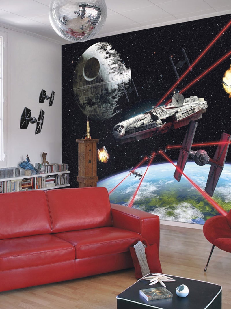 Papier Peint Faucon Millenium Star Wars 254X368 CM Noir Noir - Kiabi
