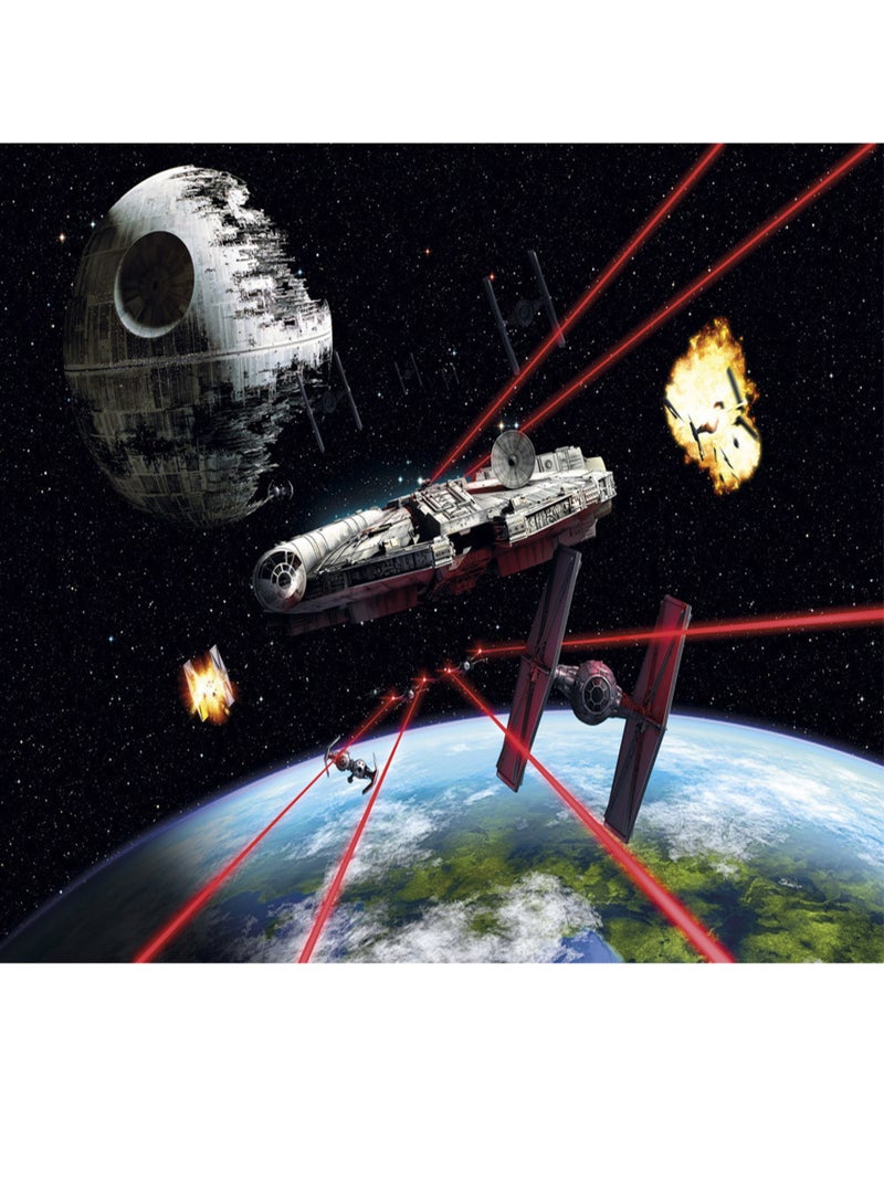 Papier Peint Faucon Millenium Star Wars 254X368 CM Noir Noir - Kiabi