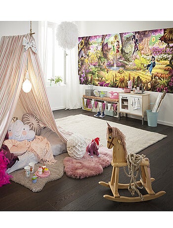 Papier peint Fée Clochette Forêt Disney 368X127 CM