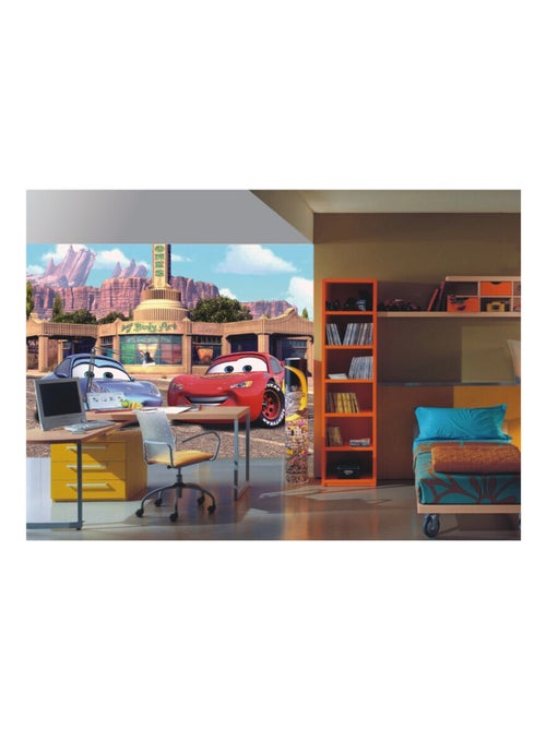 Papier peint Flash Mcqueen et Sally Cars Disney 360X254 CM - Kiabi