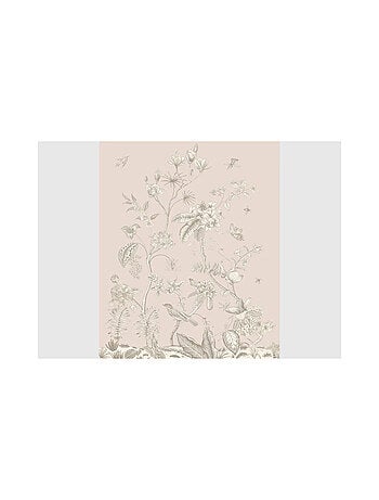 Papier peint fleurs et oiseaux vintage - 225 x 270 cm
