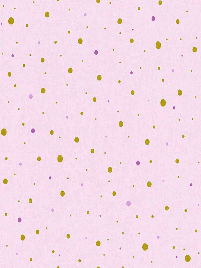 Papier Peint "Gomettes Multicos" Rose - Kiabi