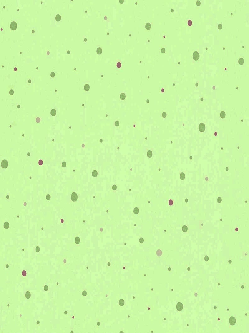 Papier Peint "Gomettes Multicos" Vert - Kiabi