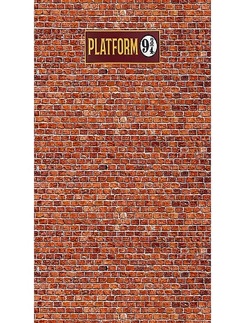 Papier peint Harry Potter : le mur vers le quai neuf, trois, quart 182 x 252 cm