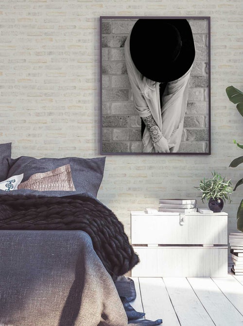 Papier peint imprimé briques loft - Kiabi