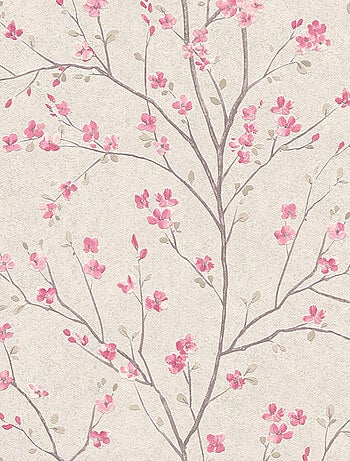 Papier peint imprimé fleur de cerisier