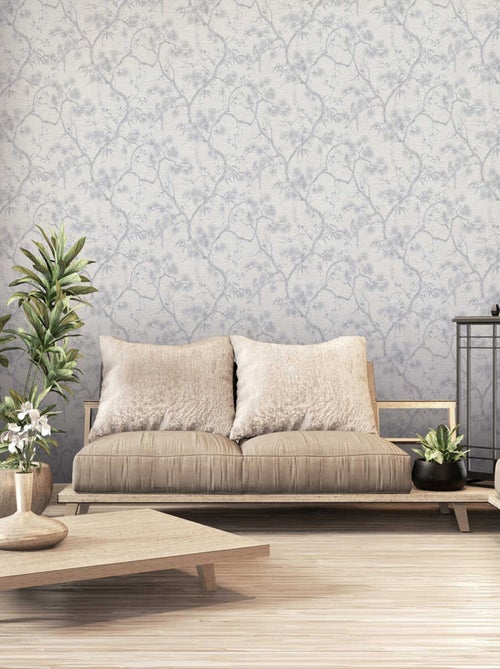 Papier peint imprimé jardin japonais - Kiabi