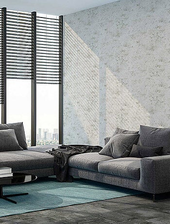 Papier peint imprimé loft en béton