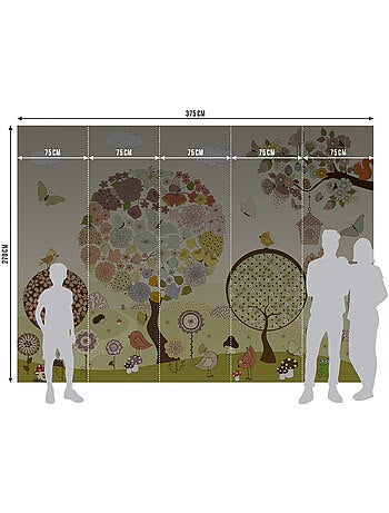 Papier peint intissé - Arbre à fleurs - 375x270 cm