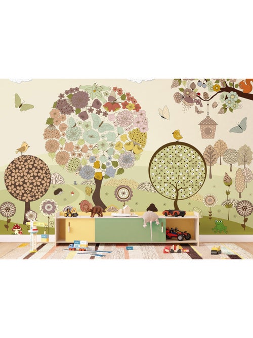 Papier peint intissé - Arbre à fleurs - 375x270 cm - Kiabi