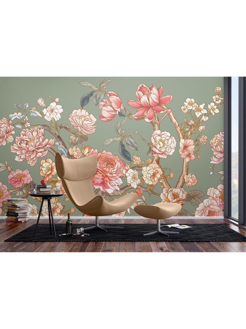 Papier peint intissé - Arbres en fleurs - 375x270 cm Multicolore - Kiabi