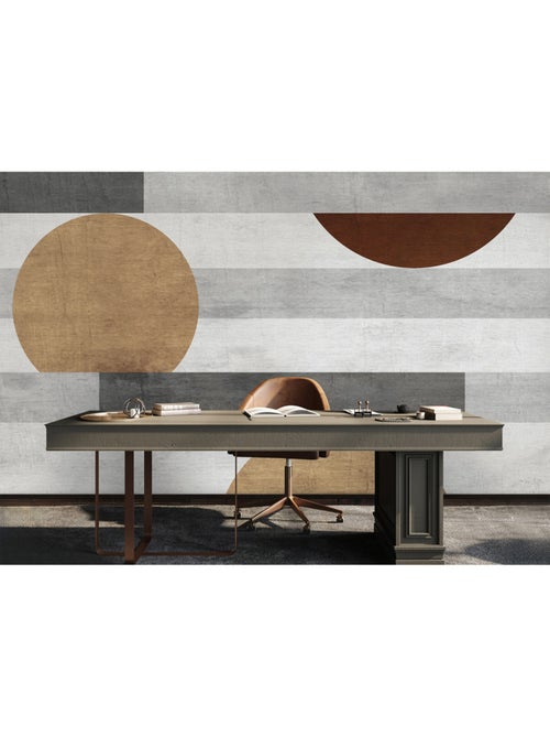 Papier peint intissé - Art géométrique moderne - 375x270 cm - Kiabi