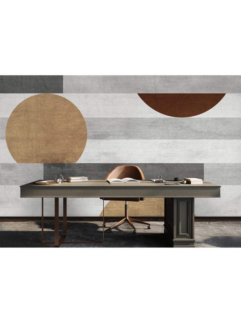 Papier peint intissé - Art géométrique moderne - 375x270 cm Multicolore - Kiabi