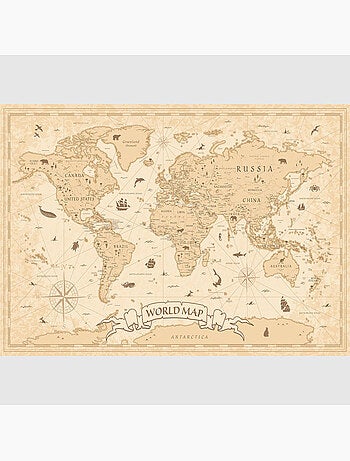 Papier peint intissé - Atlas ancien - 375x270 cm