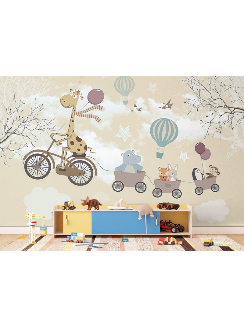Papier peint intissé - Ballon Express - 375x270 cm Multicolore - Kiabi