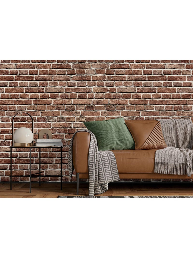 Papier peint intissé - Briques des Midlands - 375x270 cm Multicolore - Kiabi