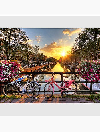 Papier peint intissé - Canal d'Amsterdam - 360x270 cm