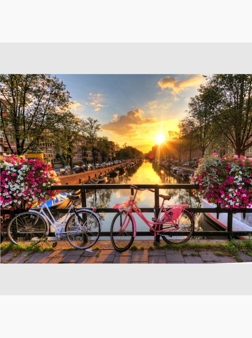 Papier peint intissé - Canal d'Amsterdam - 360x270 cm - Kiabi