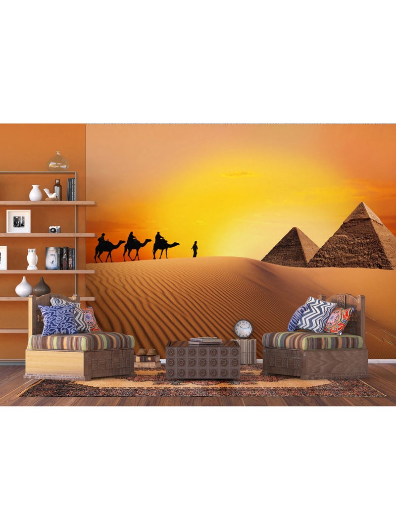 Papier peint intissé - Caravane de l'Est - 360x270 cm Multicolore - Kiabi