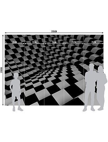 Papier peint intissé - Carrelage - 375x270 cm