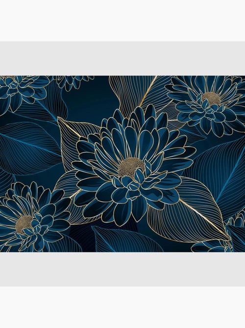 Papier peint intissé - Chrysanthèmes - 375x270 cm - Kiabi